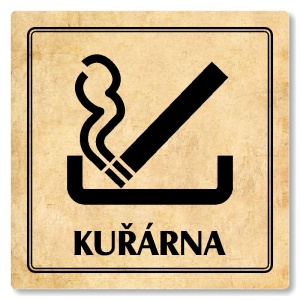 Kuřárna, 100x100mm, pergamen, Utah